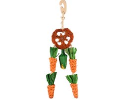 Flamingo Legou - Speelgoed Knaagdier - Ks Legou Hanger Wortel Multi + Luffa 32cm - 1st - 127221 - 1st