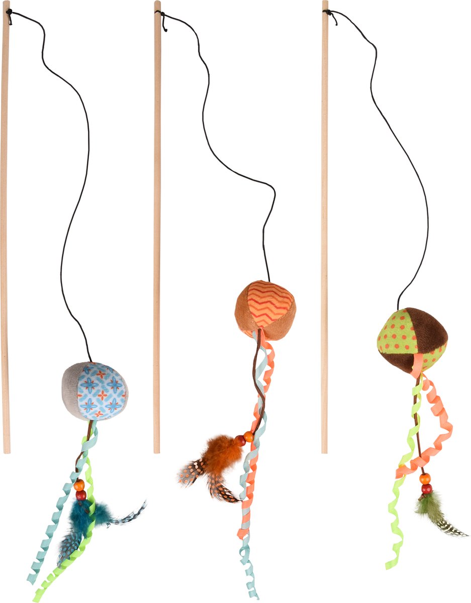Flamingo Kirk - Speelgoed Katten - Ps Kirk Hengel+bal Assortiment - 1st - 130027 - 1st