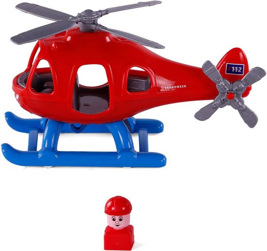 Cavallino brandweerhelikopter met speelfiguur – 29,5cm