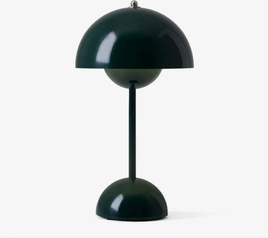 Decor Lola - Flowerpot lamp - Donkergroen - Designer Lamp - LED-lamp - Metaal