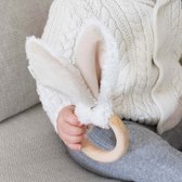 Kidslabel Teether Bunny - Off White - Bijtring