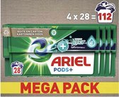 Ariel Pods + Touch of Lenor - Unstoppables - 112 wasbeurten - Voordeelverpakking - 28 x 4 dozen
