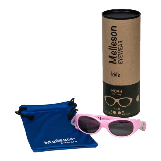 Lunettes de soleil Melleson Eyewear rose enfant 0-2 ans - lunettes de soleil pour enfants