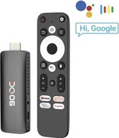 HDJ-DQ6 Chromecast - Draadloze Streaming - Eenvoudige Installatie - Zwarte HDMI Streaming Stick - Chromecast Media Streamer met Stembesturing – Ruime Keuze aan Aplicaties – Makkelijk te Gebruiken - Zwart