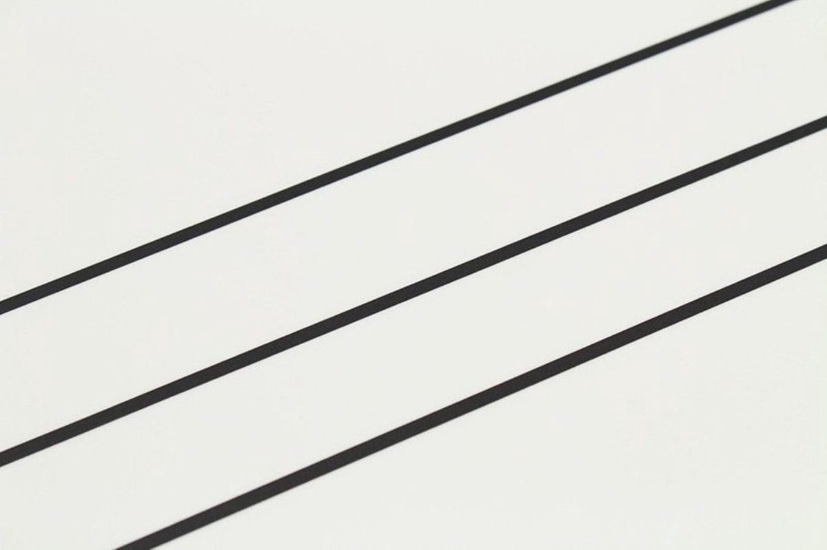 MT Masking tape slim set - Zwart plakband van 3 mm x 7 meter - 3 rollen Smal washi tape — afbeelding 2