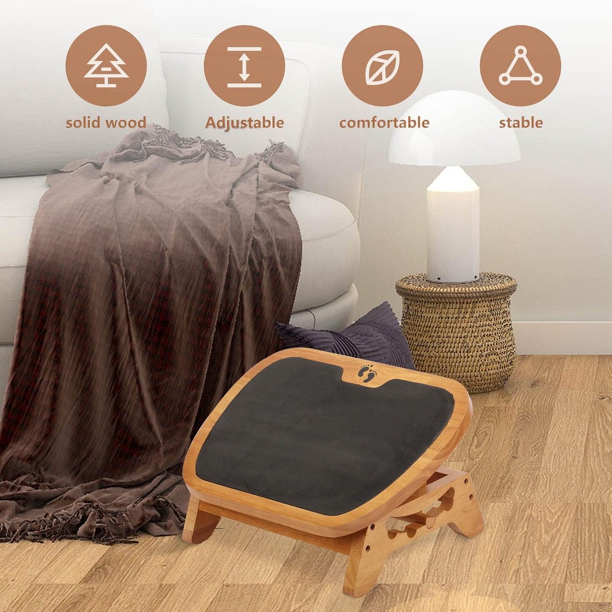 Verstelbaar Voetenbankje voor Comfortabel Relaxen