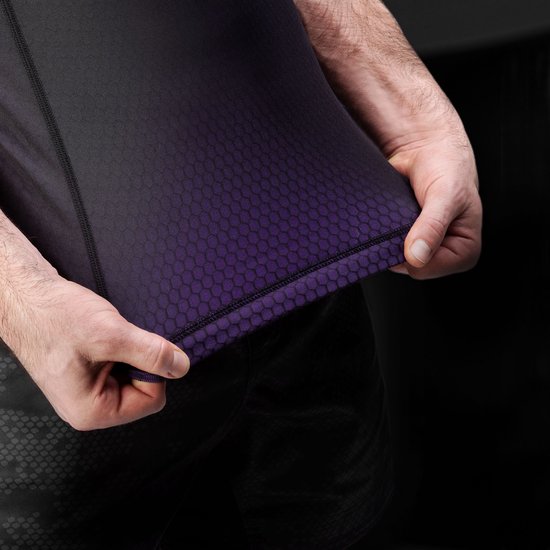 Hayabusa Fusion Rashguard manches courtes - noir/violet - taille XXL
