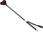 Liebe Seele - Victorian Garden - Crop - Riding Whip - Vegan Friendly - Rouge / Zwart