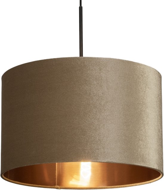 Lumidora Hanglamp 30933 - CHARLOTTE - E27 - Koper - Taupe - Metaal - ⌀ 40 cm