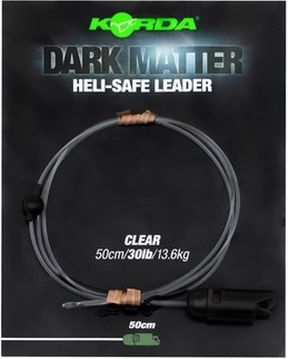 Korda dark matter leader heli safe weed 40lb 1m