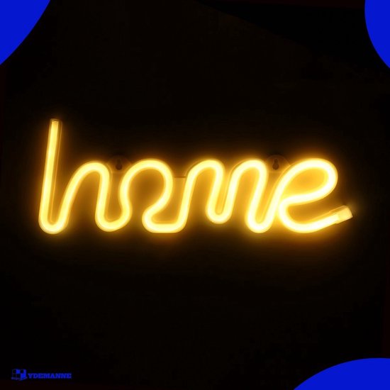 Foto: Neon lamp home warm wit usb of batterijen neon verlichting neon led lamp neon wandlamp