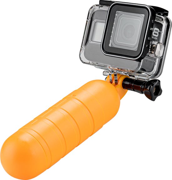 Telesin Drijvende handgrip bobber voor GoPro / DJI OSMO / Actioncams - Compact - Lichtgewicht - Geel
