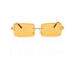 Zonnebril rechthoekig - Festival bril - Rave bril - Glasses - Koningsdag accessoires - Oranje Zonnebril rechthoekig - Festival bril - Rave bril - Glasses - Koningsdag accessoires - Oranje