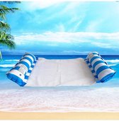 Huntex Opblaasbare Water Hangmat - Lichtblauw/Wit