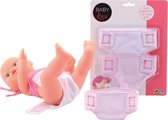 Johntoy Couches en tissu Baby Rose Rose / blanc 2 pièces