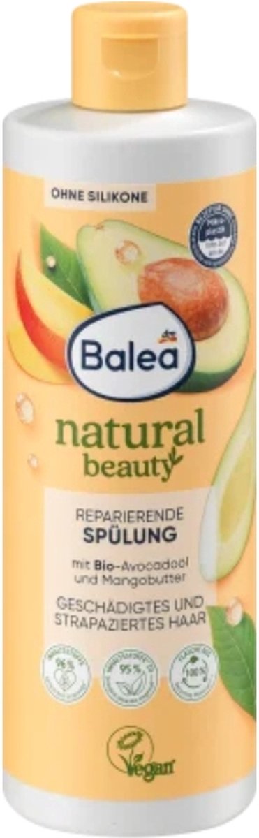 Balea Conditioner Natural Beauty biologische avocado-olie en mangoboter, 350 ml