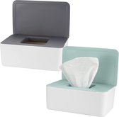 Toiletpapier Dispenser Houder - Stijlvolle Opbergbox voor Zakdoeken en Servetten - Praktische Servettenbox - Witte Opbergbox voor Toiletaccessoires
