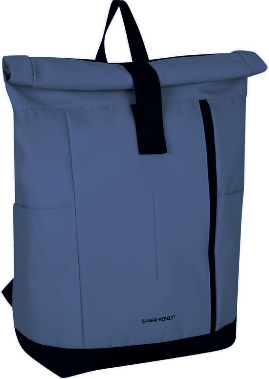 New Rebels Taunton Arcadia Navy 18L Rolltop Rugtas Waterafstotend Laptop 15.6