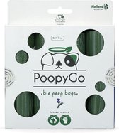 PoopyGo poepzakjes met lavendel geur – 100% biologisch afbreekbaar – 8 rollen - 120 poepzakjes – Poepzakjes hond - Donkergroen