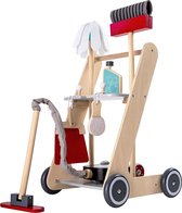 Bayer Chic 2000 277 01 Chariots de nettoyage en bois pour enfants avec balais, aspirateur et accessoires