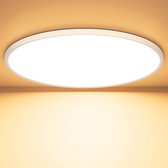 Delaveek-Ronde Drievoudige LED Plafondlamp-36W 4000LM-Warm Wit 3000K-Dia 40cm- IP44