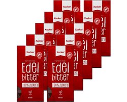 Xucker | Xylitol Dark Chocolate 75% | 10 stuks | 10 x 80 gram