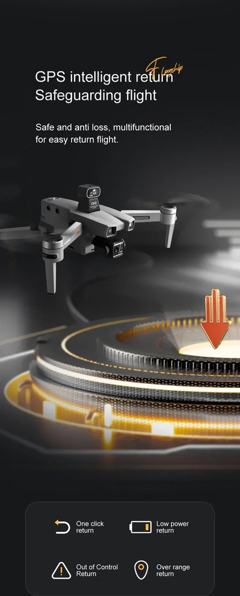 LUXWALLET Skyline4 Drone - 4K Camera - 8KM Bereik thumbnail 5