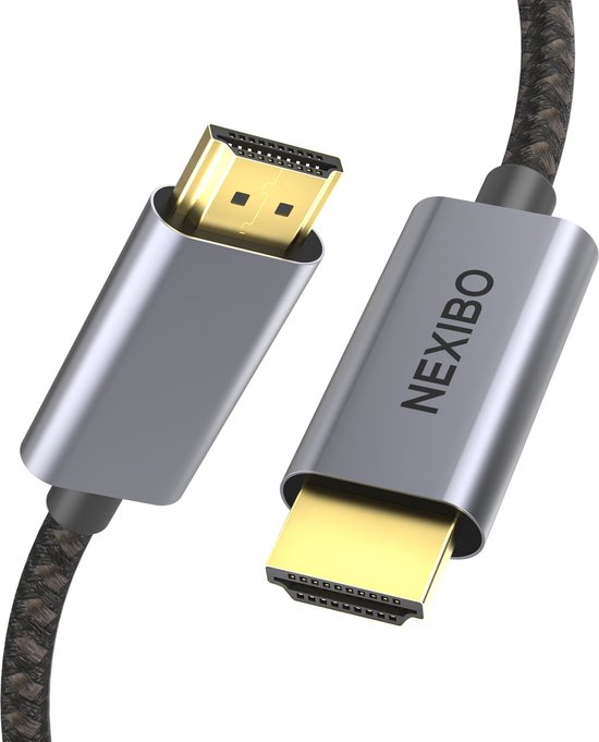 Foto: Nexibo premium hdmi 2 1 kabel 8k ultra hd 48gbps ultra high speed 120hz gevlochten nylon 3 meter