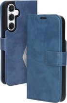 Coque Samsung Galaxy A55 - Premium Wallet/Book Case - Eco Cuir - Fermeture Aimant - Compartiments de rangement - Blauw - Mobiparts