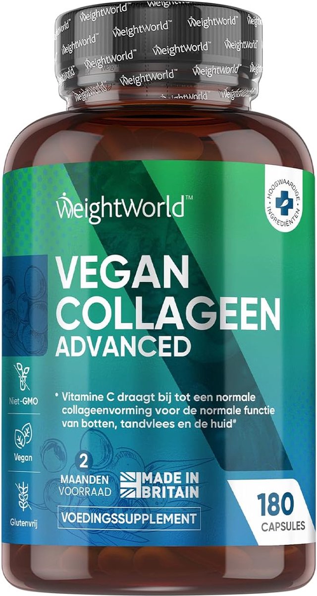 Goedkoopste WeightWorld Vegan Collageen Advanced - Natuurlijke stimulans voor de aanmaak van collageen - 180 capsules