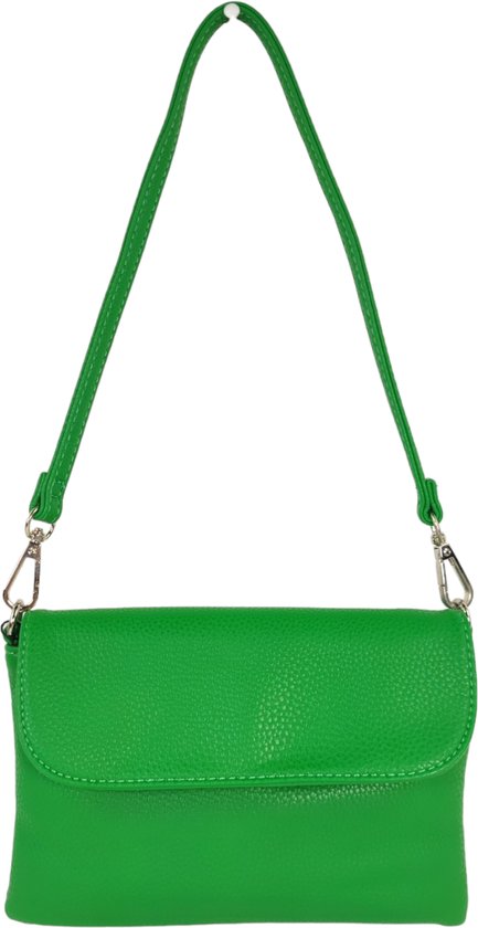 Flora&Co - Paris - Crossbody clutch - korte en lange instelbare riem - groen