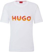 Hugo Danda 10225143 T-shirt à manches courtes Wit S Homme
