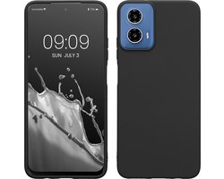 kwmobile telefoonhoesje geschikt voor Motorola Moto G34 5G - Hoesje voor smartphone - Back cover in mat zwart