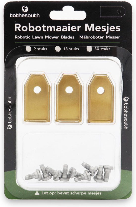 To the South® Robotmaaier Mesjes titanium geschikt voor Husqvarna Automower 105 - 60 stuks