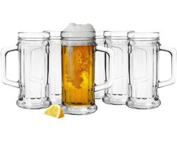 Glasmark Bierglazen - Bierpullen - 6x - 500 ml - glas - Oktoberfest