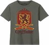 Harry Potter - Gryffindor Blazon Khaki T-Shirt - Boy 8 Years