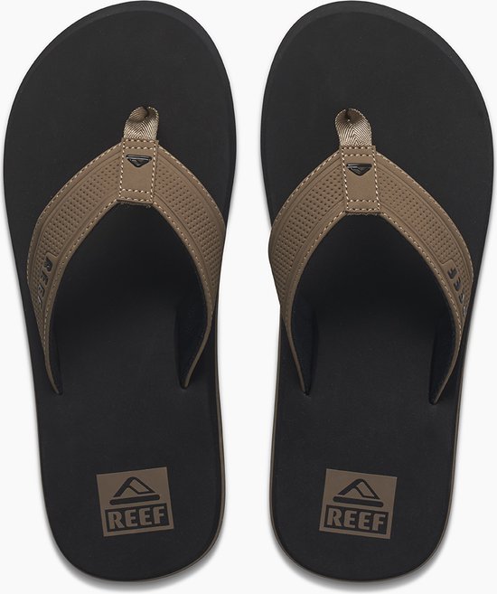 Reef The Layback black/Tan Heren Slippers - Zwart/Cognac - Maat 40