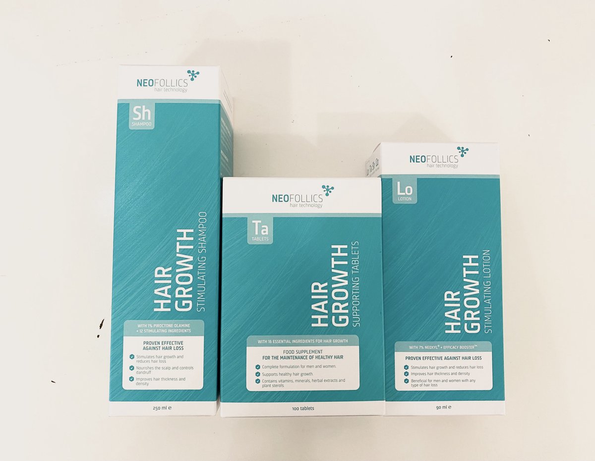 Bol.com Neofollics - Matig Haarverlies Behandeling Pakket - Lotion + Shampoo + Tabletten aanbieding