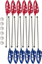 Lacrosse Basic Set 12 Sticks + 6 Ballen Aluminium + Kunststof