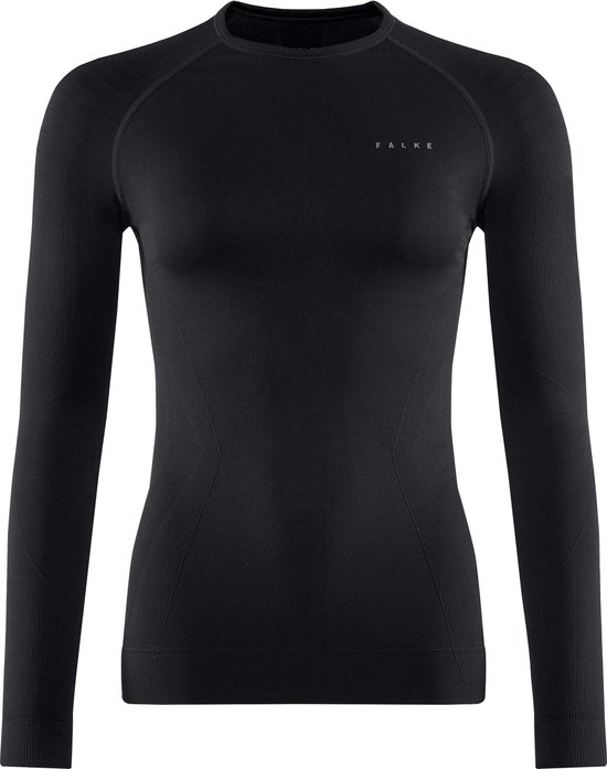 FALKE dames lange mouw shirt Maximum Warm - thermoshirt - zwart (black) - Maat: XL