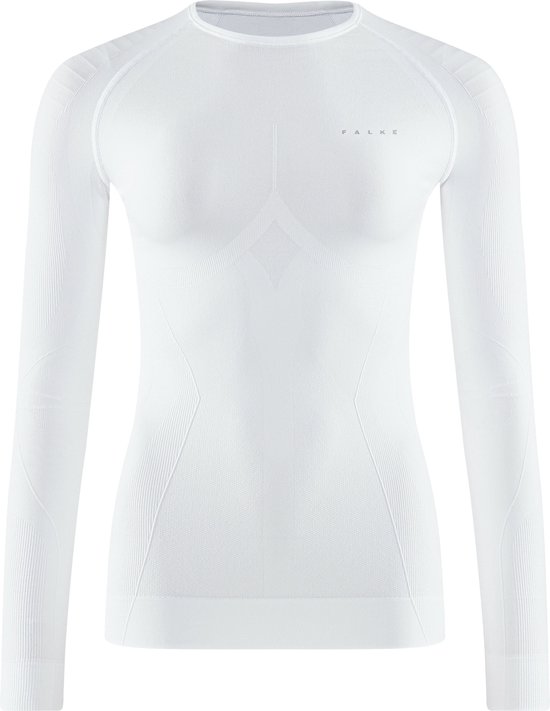 FALKE dames lange mouw shirt Maximum Warm - thermoshirt - wit (white) - Maat: XL