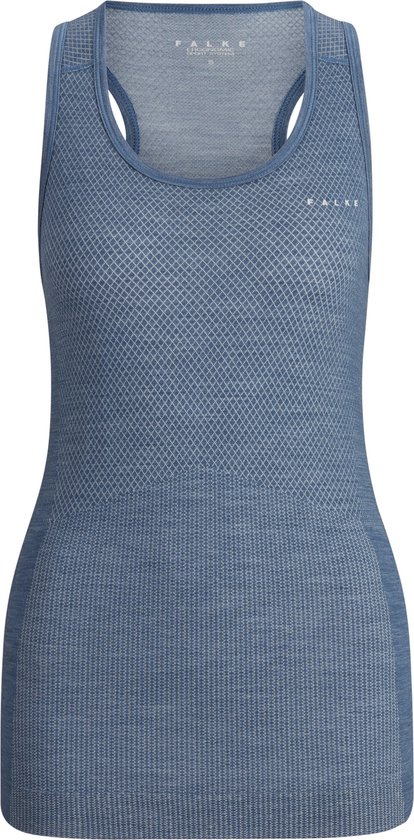 FALKE dames tanktop Wool-Tech Light - thermoshirt - blauw (capitain) - Maat: XS