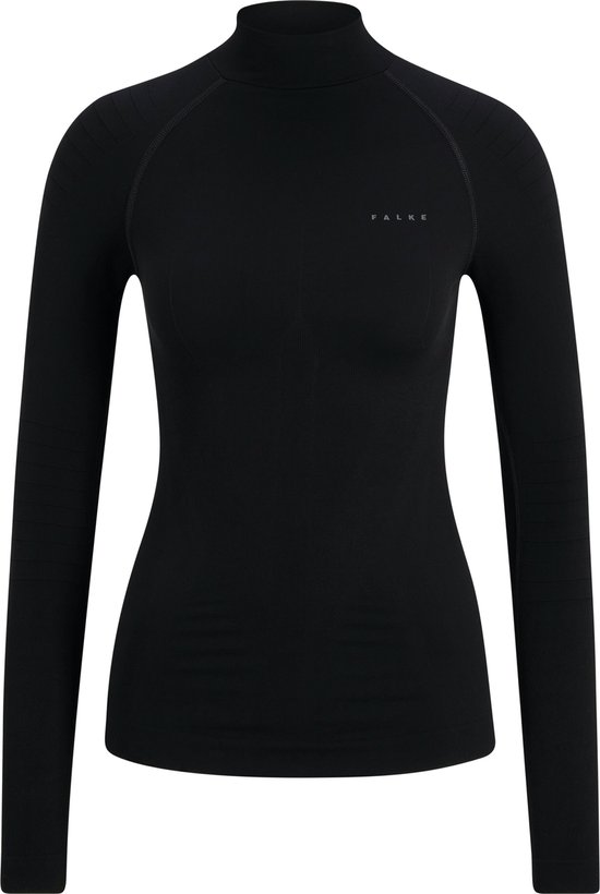 FALKE dames lange mouw shirt Warm - thermoshirt - zwart (black) - Maat: XL