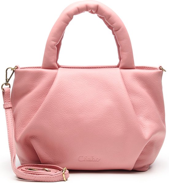 Chabo Bags - Skye Handbag - Leer - Handtas - Roze