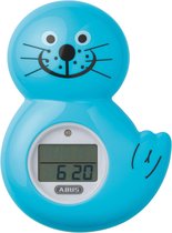 ABUS Badthermometer Robbi voor baby's/kinderen met signaal - timer en stopwatch - badkuip - blauw