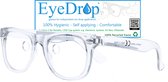 EyeDrop 002 - druppelbril voor oogdruppels - Transparant - 1 opening 16 mm voor Novelia systeem