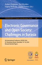 Communications in Computer and Information Science 947 - Electronic Governance and Open Society: Challenges in Eurasia