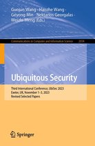 Communications in Computer and Information Science 2034 - Ubiquitous Security
