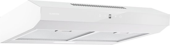 Klarstein Contempo Neo afzuigkap voor onderbouw - 60 cm - 175 m³/h - LED - RVS - Acryl - Wit