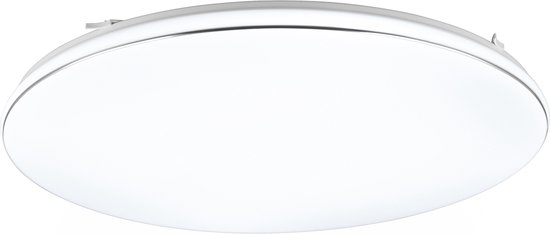 Plafonnier LED - Torna Lana - 46W - Wit Naturel 4000K - Dimmable - Rond - Wit Mat - Plastique